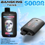 Bang King Twins 50000 Puffs|2フレーバー切替・650mAh・50,000パフ - 画像 (5)