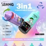 Bang Leader 85K 3in1 使い捨てVAPE|850mAh・Type-C・スマート表示・0%/2%/3%/5%