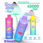 Bang King Triple 45000 Puffs|3つの味を切り替える45K充電式VAPE