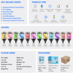 JNR Mega Shisha Hookah 100000 Puffs|60ml・2200mAh・シーシャタイプ - 画像 (16)