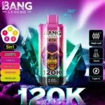 Bang Legend 120000 Puffs|50ml・5タンク切替の5in1モデル - 画像 (9)