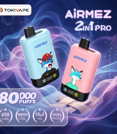 Airmez 80K 2in1｜2フレーバー切替・650mAh・80,000パフ