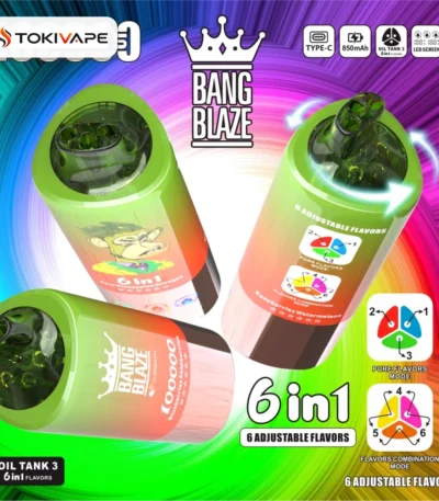 Bang Blaze 100000 Puffs 6in1｜6フレーバー切替・850mAh・Type-C充電