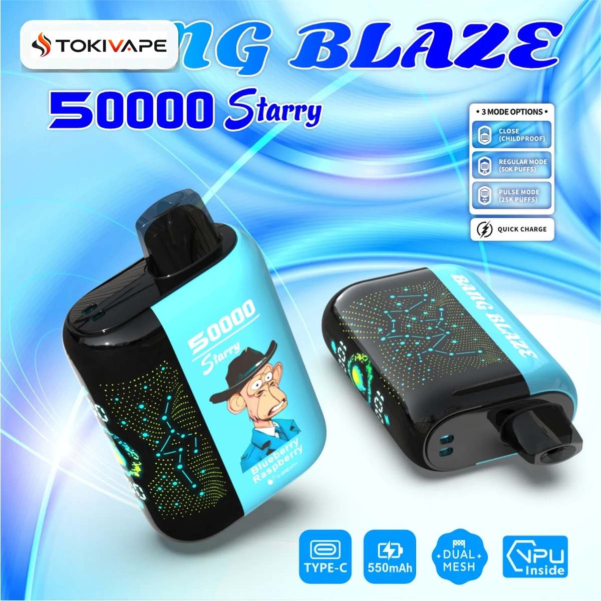 Bang Blaze 50000 Puffs Starry|3モードで楽しむ50K星空モデル Bang Blaze 50000 Puffs Starry|3モードで楽しむ50K星空モデル