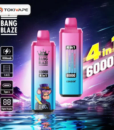 Bang Blaze 60K 4in1 使い捨てVAPE｜60ml・Type-C充電・0%/2%/3%/5%