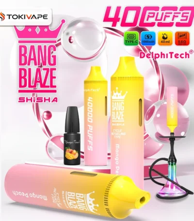 Bang Blaze Shisha 40000 Puffs｜シーシャ系フレーバー・1000mAh・40,000パフ