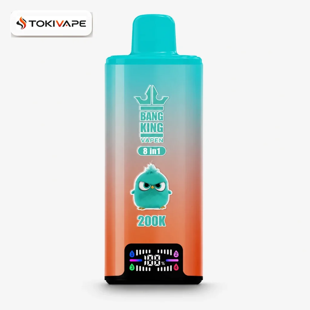 Bang King 200K 8in1 使い捨てVAPE｜200,000パフ・650mAh・Type-C・スマートLED