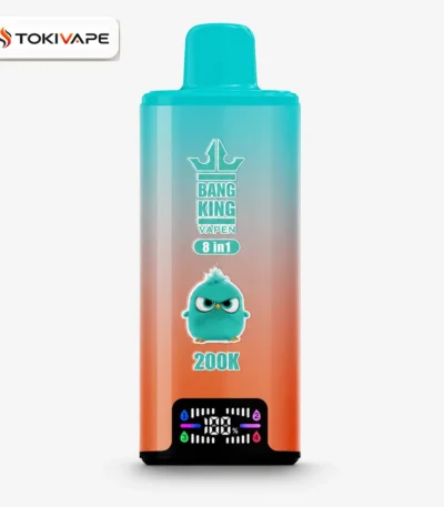 Bang King 200K 8in1 使い捨てVAPE｜200,000パフ・650mAh・Type-C・スマートLED