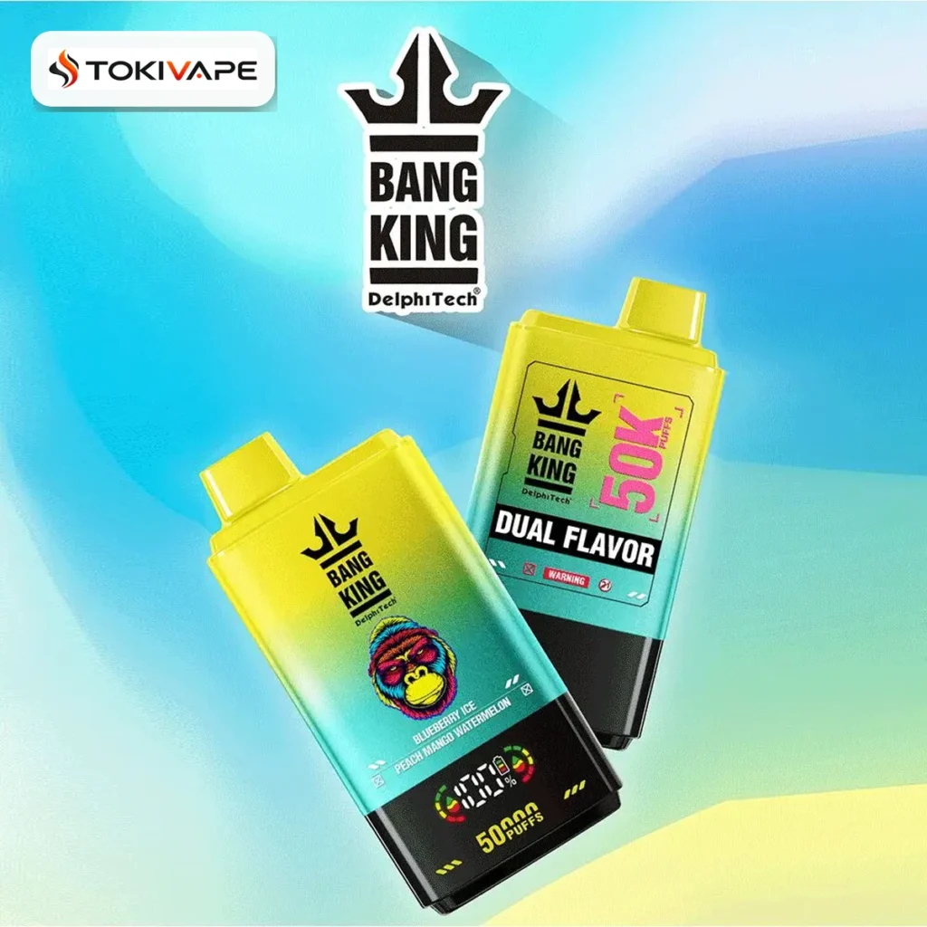Bang King 50000 Puffs Dual Flavor｜50ml・残量表示付き2味モデル