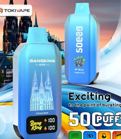 Bang King City 50000 Puffs｜45ml・デジタル表示の50Kモデル