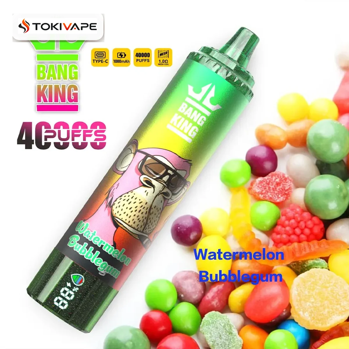 Bang King Tornado 40K|40ml・850mAh・メッシュコイルの40,000パフ Bang King Tornado 40K|40ml・850mAh・メッシュコイルの40,000パフ