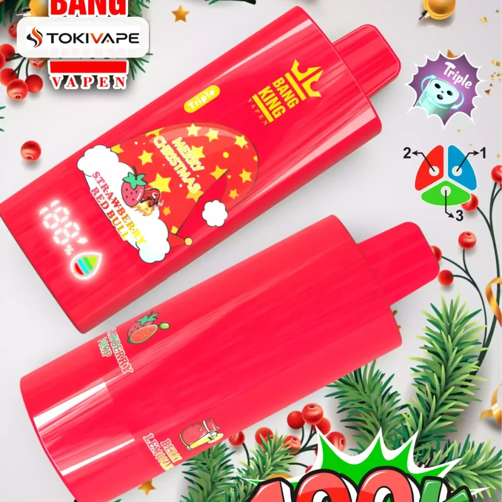 Bang King Triple 100K 3in1 使い捨てVAPE｜100,000パフ・850mAh・Type-C・残量表示