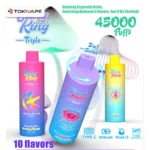 Bang King Triple 45000 Puffs|3つの味を切り替える45K充電式VAPE