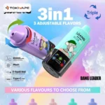 Bang Leader 85K 3in1 使い捨てVAPE｜850mAh・Type-C・スマート表示・0%/2%/3%/5%