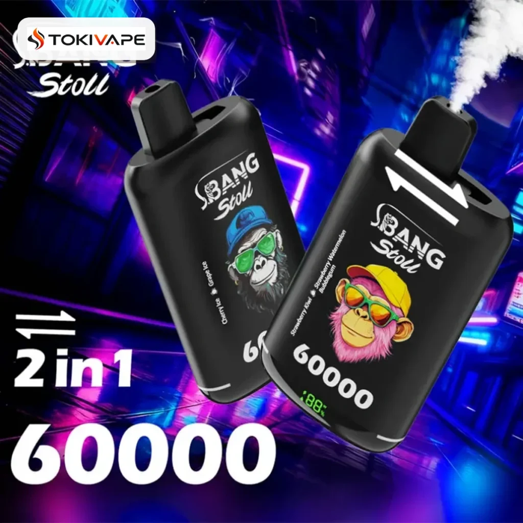 Bang Leader Stoll 60K 2フレーバー使い捨てVAPE｜60,000パフ・Type-C・デュアルメッシュ・0%/2%/3%/5%