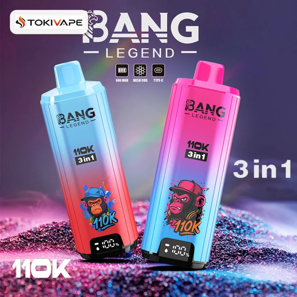 Bang Legend 110K 3フレーバー使い捨てVAPE｜110,000パフ・850mAh・Type-C・0%/2%/3%/5%