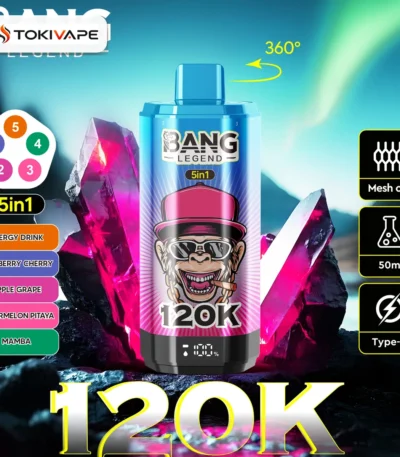 Bang Legend 120000 Puffs｜50ml・5タンク切替の5in1モデル