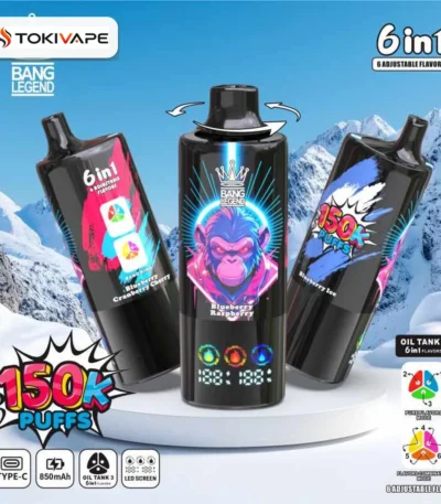 Bang Legend 150K 使い捨てVAPE｜150,000パフ・850mAh・トリプルメッシュ・0%/2%/3%/5%