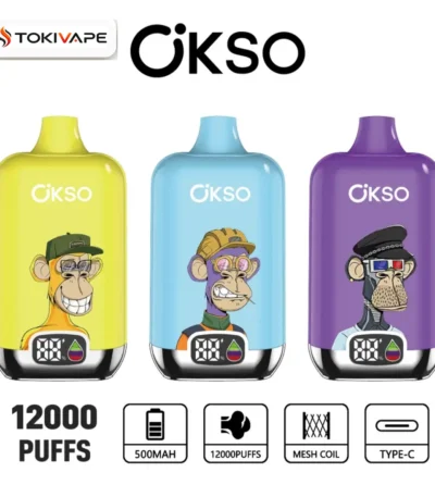 OKSO Digital 12000 Puffs｜25ml・500mAh・スマートディスプレイ搭載