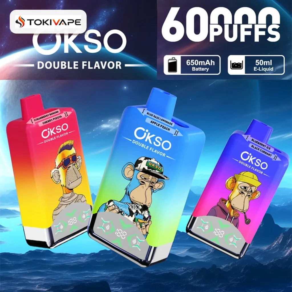 OKSO Double Flavor 60000 Puffs｜50ml・650mAh・2フレーバー切替