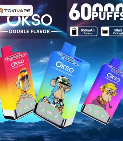 OKSO Double Flavor 60000 Puffs｜50ml・650mAh・2フレーバー切替