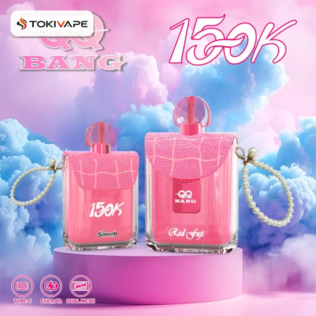 QQ Bang 150K 使い捨てVAPE｜150,000パフ・650mAh・Type-C・デュアルメッシュ1.0Ω