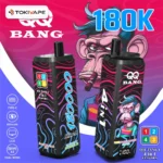 QQ Bang 180000 Puffs VAPE|4in1・超大容量・Type-C・LCD表示