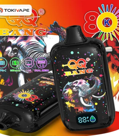 QQ Bang 80000 Puffs VAPE｜LED残量表示・650mAh・80,000パフ